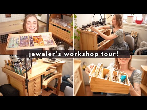 My JEWELRY Workshop! Silversmith Studio Tour & Organization Hacks