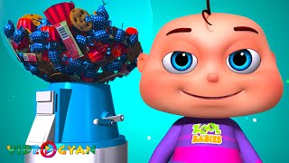 Zool Babies Playing With Ball Machines | Fun Kids Songs | Videogyan 3D Rhymes