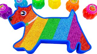 ASMR VIDEO | Mixing All My Slime Smoothie In Rainbow Puppy Bath Cutting ASMR | Making By YoYo