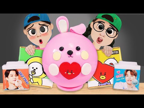 DONA 도나 animation | Spicy Giant BTS BT21 Mukbang 방탄소년단 음식 먹방