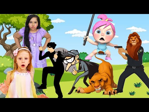 حدوته الاسد سيمبا و  حرامي الاطفال |حواديت اطفال | kandy kids