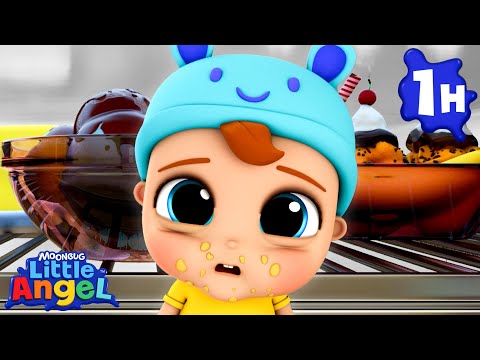 🍨 Snack Time Showdown 🍨 | Little Angel | Melody Time: Moonbug Kids Songs