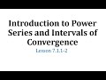 Understanding Power Series