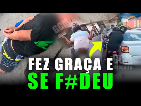 LADRÃO DE MOTO SE DÁ MAL NA FUGA | REAÇÃO DO PRACINHA