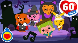 Monstruos, Animalitos Y Familia Dedo 🧛🎶 Canciones Infantiles Divertidas (60 Min) | Plim Plim