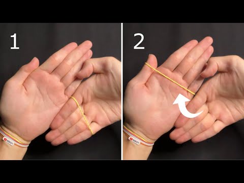 【Tutorial】 02 Best Rubber Band Magic Trick Blow your mind