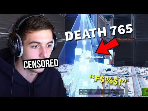 Saying "****" after every death in Cizzors 3.0 IMPOSSIBLE Deathrun.. (Fortnite)