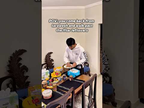 The Leftovers Just Taste Better After Taraweeh 🤤#LolLuqman #islamicvideo #ramadan #leftovers #iftar