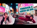 Experiencing Snow in Times Square