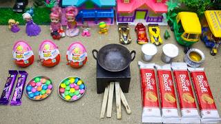 Miniature Cadbury Dairy Chocolate Dosa | Biscoff Biscuits&Kinder Joy Chocolate Dosa | Kids Fun Story
