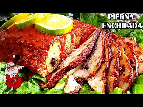 Pierna Rellena al Horno Para Navidad En Adobo|| PIERNA ENCHILADA||  RECETA de PIERNA MECHADA