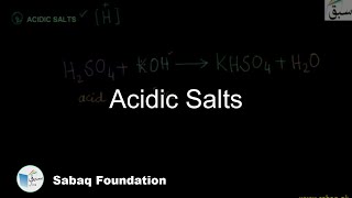 Acidic Salts