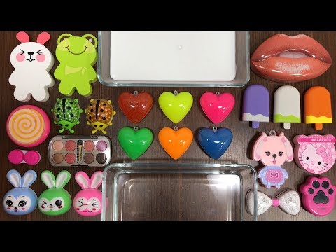 Mixing Random Things into Clear Slime and Glossy Slime | Satisfying Videos 2