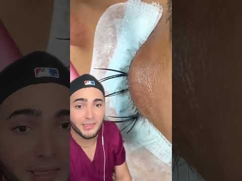 Remoción de Extensiones de pestañas pelo a pelo #hair #beauty #hairstyle