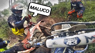 PASSEI POR CIMA DOS OUTROS NA TRILHA DE MOTO!