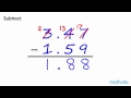 Decimal Subtraction Concepts and Techniques