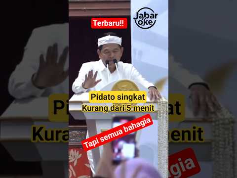 KDM | PADAT SINGKAT BIKIN BAHAGIA SEMUA YANG HADIR 😍 #jawabarat #kangdedimulyadi #istimewa