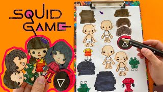 How to make Squid Game x Toca Boca Sticker Chracter ? Sticker Oyun Karakteri #tocaboca #squidgame