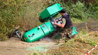 Převrácený traktor - Tractor Show Přehořov 2025