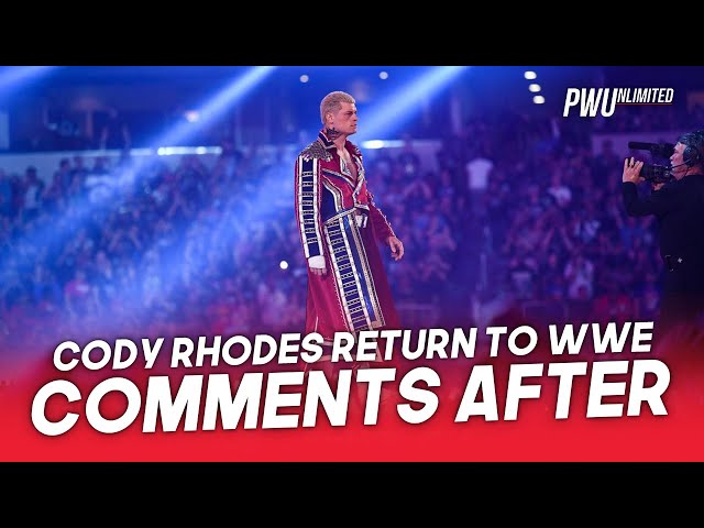 Cody Rhodes Returns At WrestleMania, Comments After The Match In First Interview