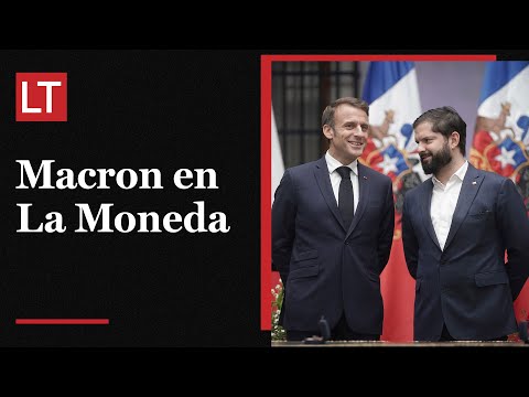 Declaración conjunta de Boric y Macron en La Moneda