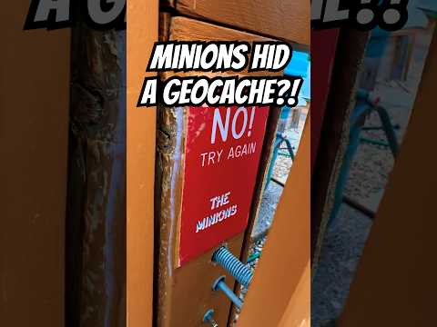 What if the Minions hid a Geocache? It would be TRULY EVIL, kinda like this gadget cache 😈
