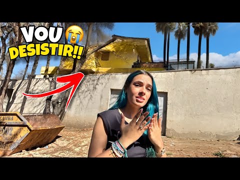 TIVE QUE DESTRUIR O MURO E OS PORTÕES QUE JÁ ESTAVA PRONTO!!