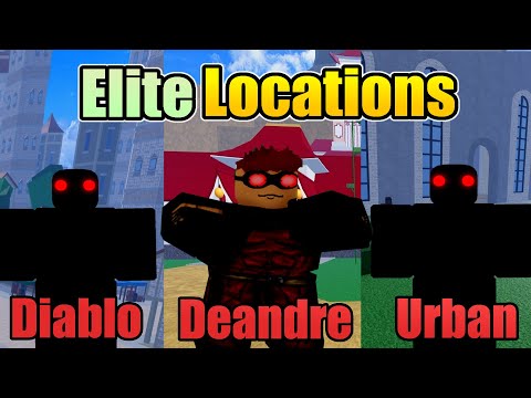 All Elite Bosses Location in Blox Fruits!