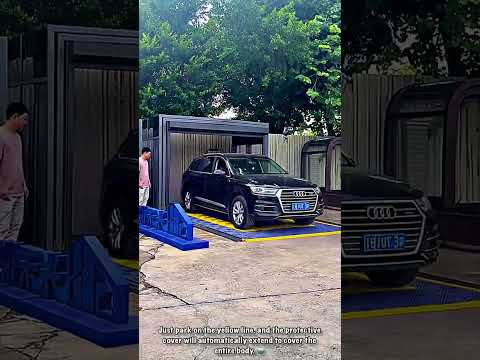 Vehicle Protection with Automatic Telescopic Garage