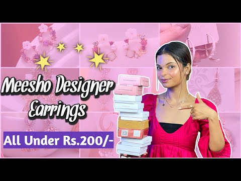 *HUGE* Meesho trending earrings combos 🤯 Rs.200 only😱 #meeshohaul #trending #youtube #viralvideo