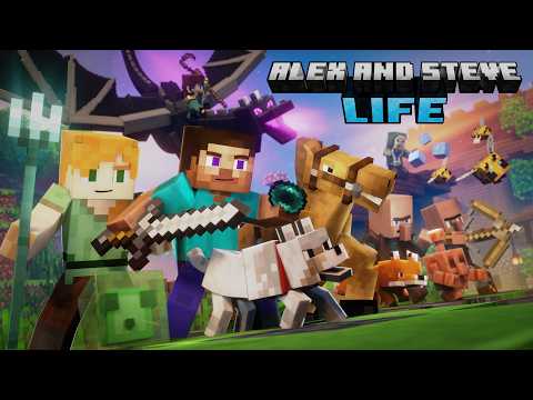 Alex & Steve Life - FULL MOVIE TRAILER (Minecraft Animation)