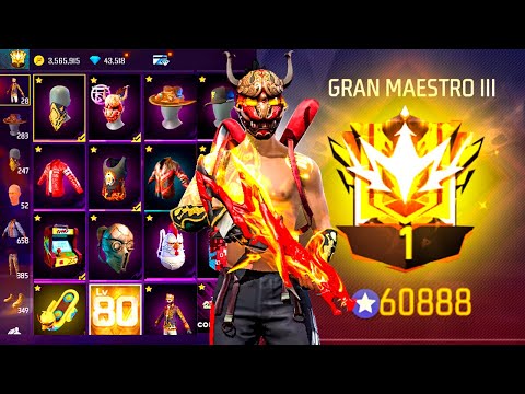 ENTRE A LA CUENTA "TOP 1 GLOBAL" 😰🔥 Y ESTO ES TODO LO QUE TIENE 😮‍💨 FREE FIRE