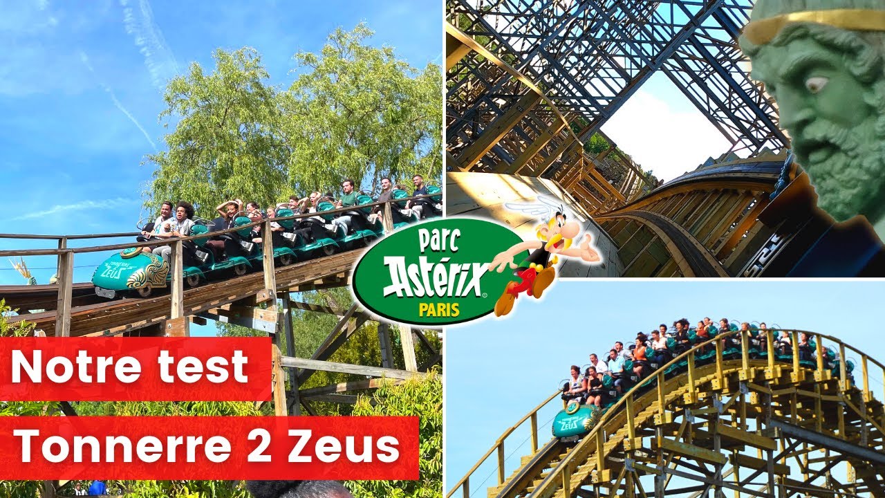 On fait Tonnerre 2 Zeus en marche arrière au Parc Astérix