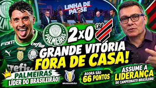 🚨 PALMEIRAS É LÍDER! 🐷💚 VENCE O ATHLETICO-PR POR 2 A 0 E CHEGA AOS 66 PONTOS!