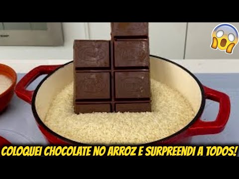 ELE COLOCA CHOCOLATE NO ARROZ E SURPREENDEU A TODOS COM O RESULTADO 😱😱😱