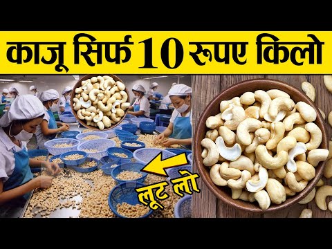 भारत का एक शहर जहाँ काजू 10 रुपए किलो में बिकते है | cashew at only 10rs per kg
