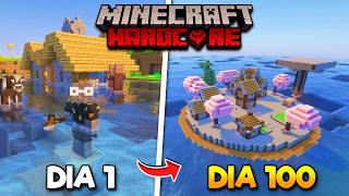 100 Días en un MUNDO QUE SE INUNDA en Minecraft HARDCORE