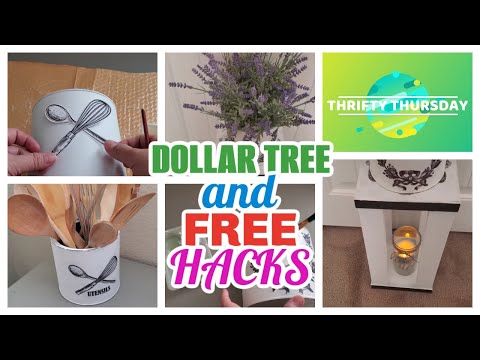 4 DOLLAR TREE AND FREE DIY HOME DECOR AND ORGANIZERS