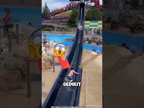 kejadian naas menimpa anak ini saat bermain di waterboom😱