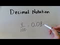 Converting Fractions to Decimal Notation