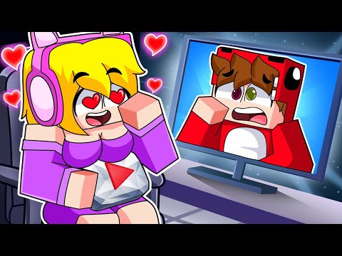 Una STREAMER se ENAMORA de Mi en Minecraft! ❤️
