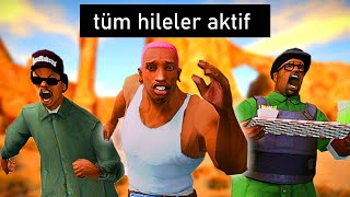 BÜTÜN HİLELERİ AKTİF EDİNCE NE OLUYOR? - GTA San Andreas