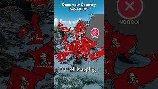 Does your Country have KFC? #europe #geography #mapping