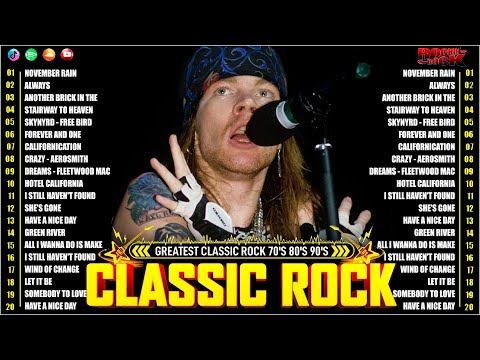 Guns N' Roses, Aerosmith, Nirvana, Queen, AC/DC...| Classic Rock Music | 80s and 90s Rock Music