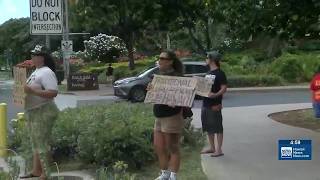 YouTube video thumbnail: ‘Hale Koa Hates Hawaiians!’ Protesters say Hotel is Misusing Their Culture