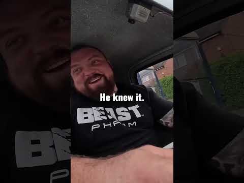 Eddie Hall gets pulled over in worlds smallest car #police