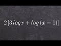 Condensing Logarithmic Expressions