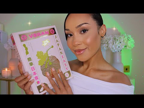 ASMR Reading to you 🌸✨RELAXING Recipe Book reading, tracing and tapping for sleep relaxation