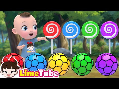 ¡Pelotas de colores y canta una canción! 🎶 | Cinco monitos saltando en la cama| Canciones infantiles