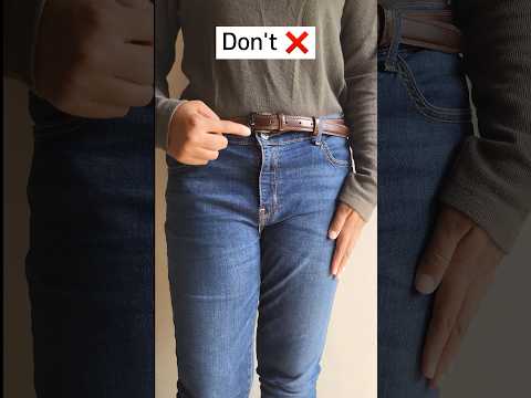 Best way to manage Waistbelt #shorts #viralhacks #styling #styletips #stylish #viralvideo #hacks